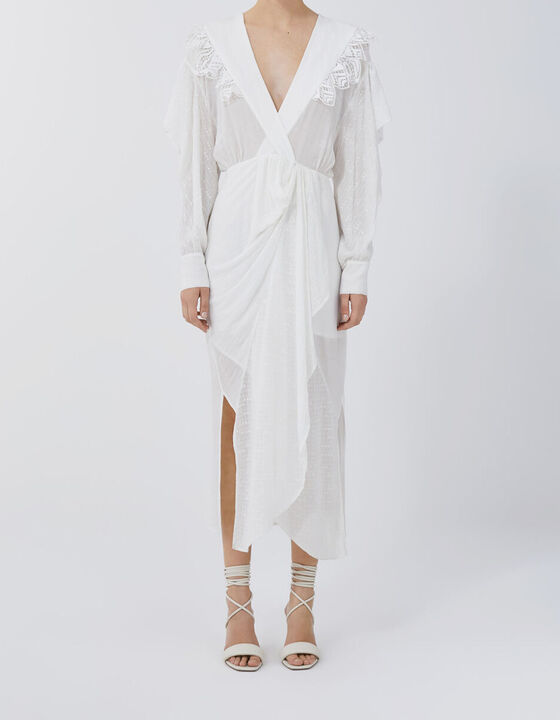 DILY LONG LOW-CUT DRESS